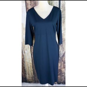 Max Mara Weekend Navy 3/4 Sleeves Dress